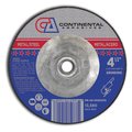 Continental Abrasives 4-1/2" x 1/4" x 5/8-11" Signature T27 Depressed Center Grinding Wheel A5-10451472